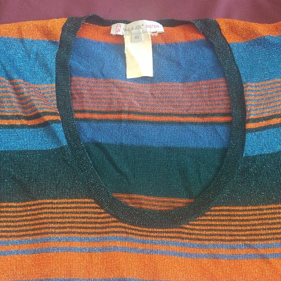 Paul & Joe Vibrant Knit Top with Stripes - Picture 6 of 6